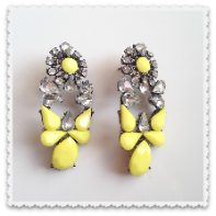 Boucles d'oreilles NORMA jaune